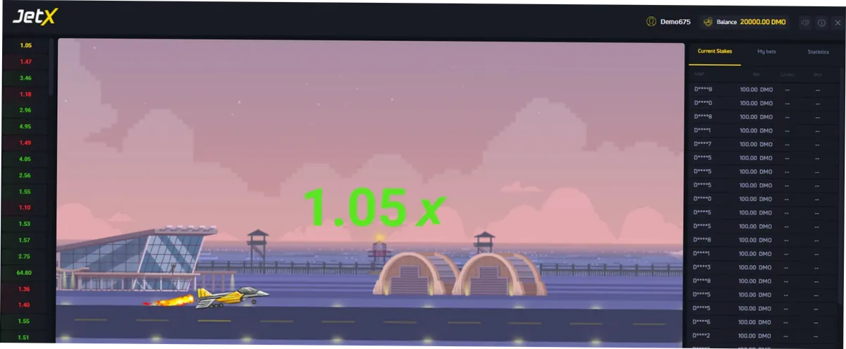 JetX Demo Gameplay